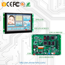 Monitor touch de 8.0 polegadas, tft, lcd, com interface serial + suporte para programa, qualquer microcontrolador 2024 - compre barato