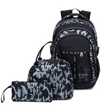 3pcs/set Backpack Schoolbag Children School Bags for Teenagers Boys Girls Big Capacity Waterproof Satchel Kids Book Bag Mochila 2024 - buy cheap