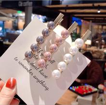 2019 de moda Imitiation clip de perla para el cabello broches para las mujeres de las niñas hechas a mano flores perla horquillas accesorios para el cabello 2024 - compra barato