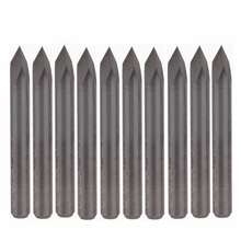 10Pcs Carbide Steel 60 Degree 1/8" Router Pyramid Engraving Bits CNC Machinery 0.1mm 2024 - buy cheap