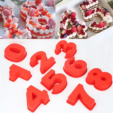 0-8 Silicone Digital Birthday 10 Inch Cake Mold Cake Numbers Shape Cake Decoration Kitchen Tool For Wedding Anniversary cocina 2024 - buy cheap
