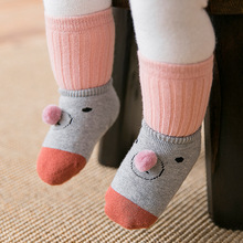 2pcs/set Cotton Baby Socks For Baby Girls&Boys 0-3 Years Winter Calcetines Bebe Toddler Infant Anti Slip Floor Socks TS159 2024 - buy cheap