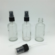 10pcs 30ml Clear Glass Bottle With Lotion sprayer, Essential Oil Spray Bottle, Factory Wholesale 2024 - buy cheap