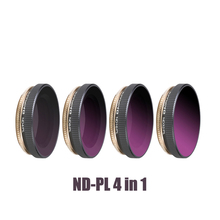 4in1 polarizador profissional lente de densidade neutra filtros ND4-PL ND8-PL ND16-PL ND32-PL nd pl filtro para dji osmo câmera ação 2024 - compre barato
