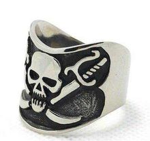 Size 8-13 Amazing Design Fashion Cross Sword Skull Ring 316L Stainless Steel Cool Fashion Mens Chinese Yin Yang Ring 2024 - buy cheap