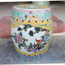 Jindezhen-taburete de cerámica china para el jardín, familia de porcelana rosa, taburete de baño, tocador de cerámica para exterior 2024 - compra barato
