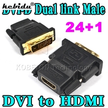 Новинка; 10 шт. DVI-D мужской DVI 24 + 1 pin совместимому с HDMI Женский 19 pin адаптер, совместимому с HDMI/DVI Золотой контакт для PS3 для XBOX 360 2024 - купить недорого