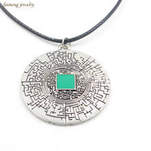 Maze Runner labyrinth Pendant Necklace High Quality Classic Round Jewelry Rope Chain Necklace Wholesale Retail 2024 - buy cheap