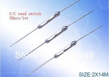 Normally Closed N/C Magnetic Reed Switch 2pins 2x14mm 2024 - buy cheap