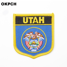 U.S.A Utah State Iron On Patch Embroidered Clothes Patch For Clothing Stickers Garment 10pcs 6*7cm UPI-0233-S 2024 - buy cheap