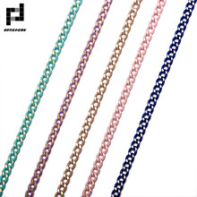 BASEHOME 5m/lot 2x3mm 5 Colors Necklace Chains  Brass Bulk Chians for DIY Jewelry Acessories 2024 - buy cheap