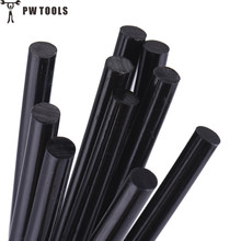 PW TOOLS 10pcs/lot High Viscosity 7*190mm Hot Melt Glue Sticks DIY Black Color Glue Stick For Hot Glue Gun Multi Repair Tool Kit 2024 - buy cheap