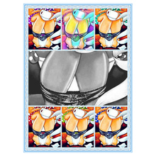 Новый мультфильм туалет "толстая женщина" картина все-Круглые DIY 5D алмазная картина набор вышивки крестом мозаика вышивка искусство картина 2024 - купить недорого