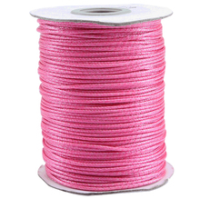 100yds/roll+1.5mm Pink Korea Polyester Fish Wax Cord Rope Cord Thread+Jewelry Findings Bracelet Necklace Wire String Accessories 2024 - buy cheap