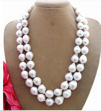 Collar de perla nucleada, abalorio de 12MM, broche Mabe 2024 - compra barato