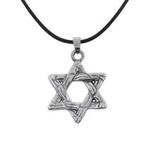 Cool Men Necklace Jewelry Stainless Steel Star of David corlour Rope Hexagram Pendant Necklace Star Pendants & Necklaces 2024 - buy cheap