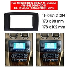 Радио фасции Для MERCEDES-BENZ M-klasse W164 GL-Klasse X164 двойной Din Радио DVD стерео CD панель Dash 11-087 2024 - купить недорого