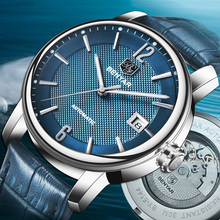 Benyar 2019 novos relógios masculinos marca superior luxo automático/mecânico/couro/relógio de negócios à prova dwaterproof água relógio relogio masculino 2024 - compre barato