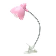 Minilanterna led flexível portátil com prendedor, ajustável, rosa, luz noturna para leitura, de cor-rosa, com botão à bateria, para estudo 2024 - compre barato