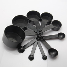 10pcs Black Plastic Measuring Cups Measuring Spoon Cooking Tools Mini Scales Spoons for Baking Coffee Tea Kitchen Gadgets 2024 - buy cheap