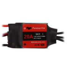 Favourite FVT original 2~3S LiPo Battery Brushless Motor ESC 20A 40A with 5V/2A Linear Mode BEC for RC Fixed Wing Airplane 2024 - buy cheap