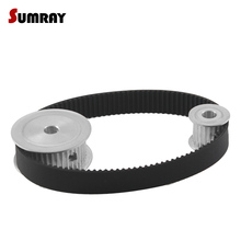 SUMRAY HTD3M Timing Pulley Belt Kit Reduction 1:2 3M 20T 40T Toothed Pulley Wheel 16mm Belt Width HTD3M-291Timing Belts 3D Parts 2024 - buy cheap