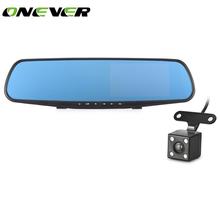 Onever Car Dvr 1080P Dual Lens Dash Camera Rear Mirror Digital Recorder With Rearview Camera  Support Motion Detection/G-sensor 2024 - buy cheap