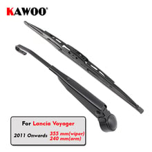 KAWOO-limpiaparabrisas trasero de coche, escobillas de limpiaparabrisas, brazo Para Lancia Voyager Hatchback (2011 en adelante), 355mm, estilo de parabrisas automático 2024 - compra barato