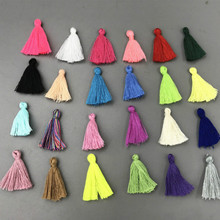 DIY 200pcs  Variety colors Cotton Thread Tassel Charm Pendant Tassels Jewelry 30mm 2024 - buy cheap