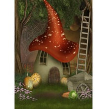 Mushroom Room Photography Background For Photograph Accessories Child Baby Vinyl Cloth Printed Photo Backdrops Photo Shoot 2024 - buy cheap