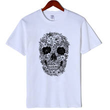 100% cotton skull print women tshirt casual short sleeve women t shirt female loose summer t-shirt tee shirts 2019 2024 - buy cheap