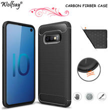 Carbon Fiber Cover For Samsung Galaxy S10e Case Bumper Soft Silicone Case sFor Samsung S10E Cover For Samsung Galaxy S10e S10 E 2024 - buy cheap