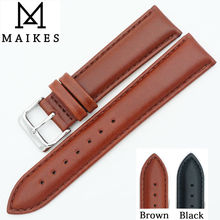MAIKES New Watches Bracelet Belt Genuine Leather Watchbands 18 20 22 24 mm Accessories Strap Watch Band For daniel wellington DW 2024 - buy cheap