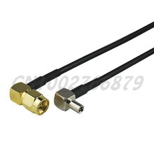 15 см RF SMA штекер прямоугольный к TS9 штекер прямоугольный отрезок Перемычка кабеля RG174 беспроводные карты 2024 - купить недорого