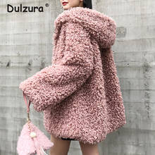 Oversized Hooded Fake Fur Jacket Women Fluffy Shaggy Zipper Faux Fur Coat Women Winter 2018 Thicken Warm Jackets Furry Overcoat 2024 - buy cheap