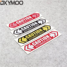 4PCS Car Styling Decal Caution AUTOMATIC DOOR GL8 Arrow Auto Vehicle Window Body Stickers 16x3.5cm 2024 - compre barato