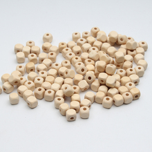 Natural Wood Beads Square Jewelry 100pcs For Baby DIY Kids Toys Spacer Beading 10mm Wooden Beads 2024 - buy cheap