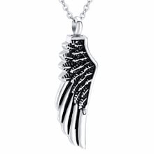 Angel Wing Ash Holder Cremation Necklace For Pet/Human Ashes Memorial Ash Keepsake Urn Pendant Hold Ashes Fashion Jewelry 2024 - buy cheap
