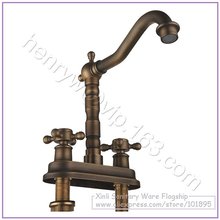 L16375 - Luxury Deck Mounted Brass Material Hot & Cold Water Double Handle Cabinet Faucet 2024 - buy cheap