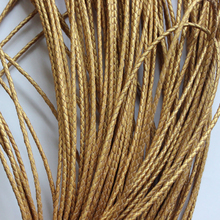 5Meters Metallic Gold Color 3mm Round Braided Bolo Leather Cord 2024 - buy cheap