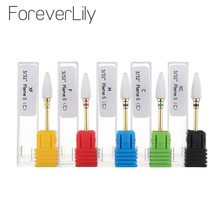 ForeverLily Ceramic Nail Drill Bits Milling Cutter Rotary Burr Bits Electric Machine Manicure Accessories Nail Files Art Tool 2024 - buy cheap