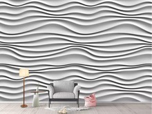 Líneas personalizadas nórdicas textura moderna 3D relieve Fondo pared decoración mural papel tapiz 2024 - compra barato