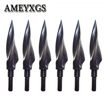 6/12Pcs 150 Grain Archery Arrowheads Broadheads Tips Screw-in Arrow Points Steel Bow And Arrow Hunting Shooting Accessories 2024 - buy cheap