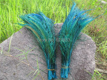 100 unids/lote! 14-16 pulgadas 35-40cm de largo cielo azul Pavo Real plumas para decoración de boda diy 2024 - compra barato