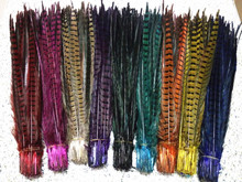 wholesale 50 pcs / lot natural and (dyed) Pheasants feathers, 18-20 "/ 45-50cm DIY jewelry, art performances props Accessories 2024 - buy cheap