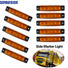 Luzes externas do carro led 24v 6 smd led auto caminhão de ônibus caminhão lado indicador marcador baixo led reboque luz traseira lâmpada lateral 2024 - compre barato