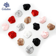 10pcs 40mm Artificial Mini Silk Rosettes Fabric Flowers Head Making Handmade Satin Ribbon Roses DIY Craft For Wedding Decoration 2024 - buy cheap