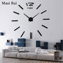 2019 new home decor big wall clock modern design living room quartz Metal  decorative designer clocks wall watch free shipping 2024 - buy cheap