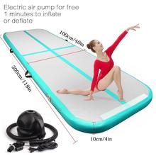Hot sales (6m7m8m)*2m*0.2m Inflatable Gymnastics Airtrack Tumbling Air Track Floor Trampoline For Home Use/Yoga/cheerleading 2024 - buy cheap