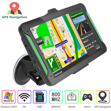 CarGPS Navigator car accessories 7 inch LCD capacitive screen Navitel FM satellite transmitter voice GPS navigation latest map 2024 - buy cheap